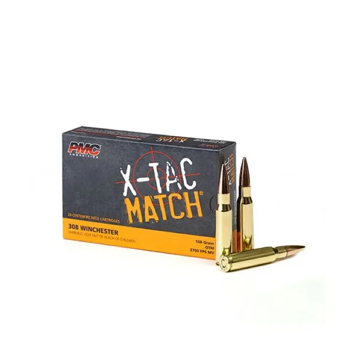 PMC .308 Winchester 168 Grain OTM X-TAC Match 1 PMC .308 Winchester 168 Grain OTM X-TAC Match