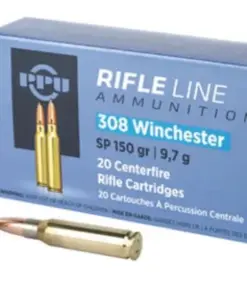 PPU Ammunition 308 Winchester 150 Grain Soft Point