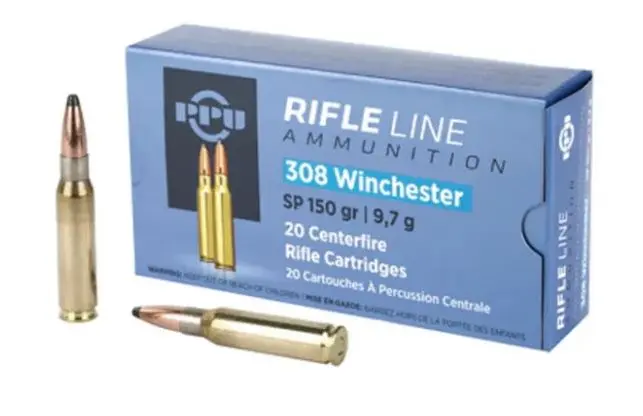 PPU Ammunition 308 Winchester 150 Grain Soft Point 1 PPU Ammunition 308 Winchester 150 Grain Soft Point