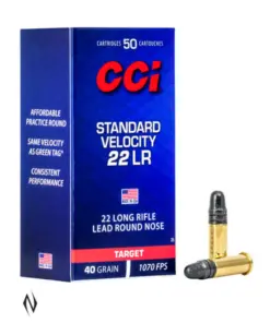 CCI 22LR STANDARD VELOCITY 40GR SOLID 1070FPS