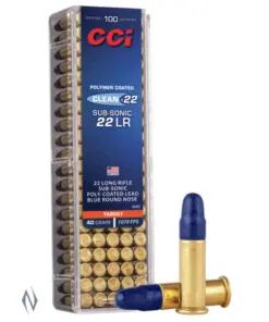 CCI 22LR CLEAN-22 BLUE 40GR SV TARGET LRN 100 PK 1070FPS