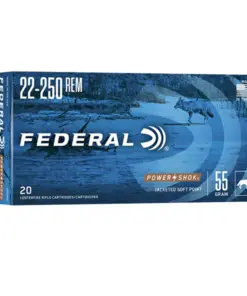 FEDERAL 22-250 REM 55GR SP POWER-SHOK