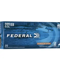 FEDERAL 222 REM 50GR SP POWER-SHOK