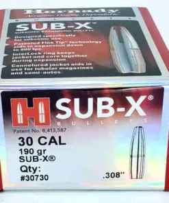 HORNADY 30 CAL .308 190 GR SUB-X®