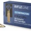 PPU 223 Rem 55gr Soft Point Ammunition 2 PPU223