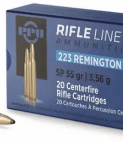 PPU 223 Rem 55gr Soft Point Ammunition