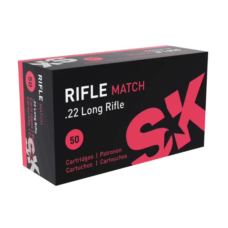 SK 22LR Rifle Match 40gr LRN (50pk) 1 SK 22LR Rifle Match 40gr LRN (50pk)