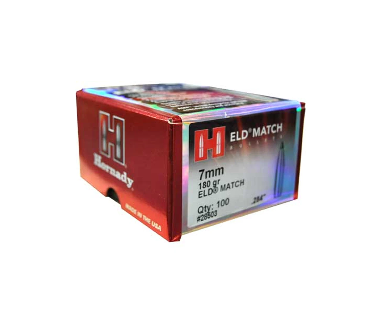 HORNADY 7MM .284 180GR ELD MATCH 1 HORNADY 7MM .284 180GR ELD MATCH
